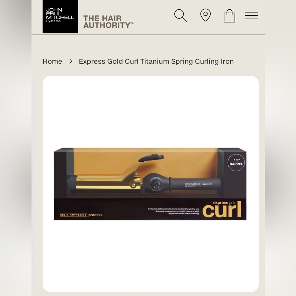 John Paul Mitchell Titanium Curling Iron NWT